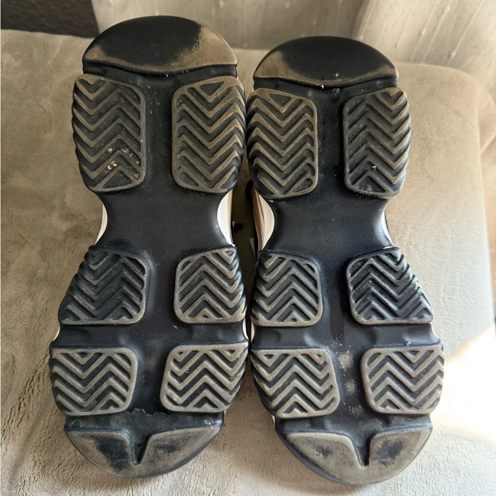 Steve Madden Black and Tan Chunky Sneakers - Picture 8 of 9